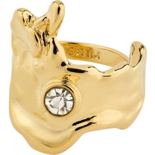 Pilgrim GIA krystal ring guldbelagt