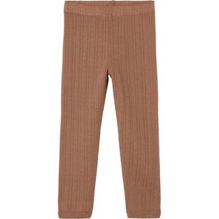 Lil Atelier Beaver Fur Legging Pointelle Merinould
