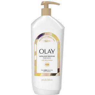 Olay Ultra Rich Moisture Hydrating Body Lotion med Vitamin B3-komplex og sheasmør - Trænger hurtigt ind, 24-timers fugt, 532 ml