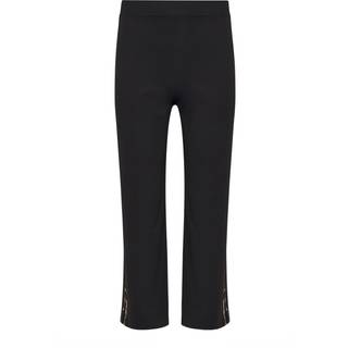 PixieGirl Petite PixieGirl Petite Black Leopard Print Side Stripe Wide Leg Trousers