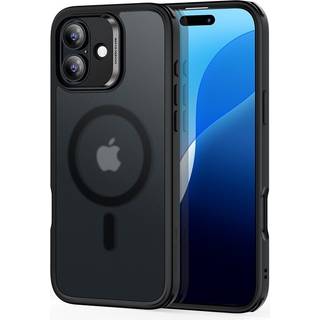 iPhone 16 ESR Hybrid Bagside Cover - MagSafe Kompatibel - Sort Gennemsigtig