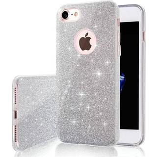 Glitrende etui til iPhone 16 Plus - Sølv