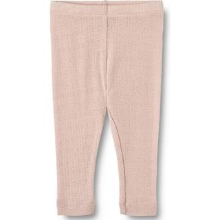 Wheat Agi Leggings I Uld Og Silke Pale Lilac  Pale Lilac 74 cm Wool Lyserød  74 cm  kvinde