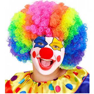 Clown Kinderperücke Multicolor