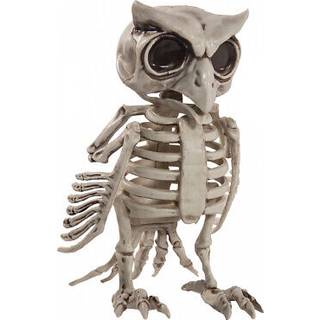 Eulen Skelett als Halloween Deko 17,5cm