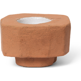 Ferm Living Kurinu lysestage Terracotta
