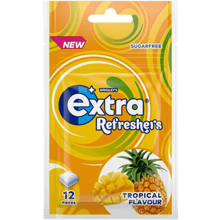 3 x Extra Refreshers Tropical Tyggegummi 26 g