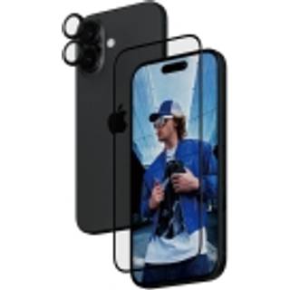 iPhone 16 PanzerGlass 2-i-1 Bundle m. EasyAligner - Skærmbeskyttelse / Kamerabeskyttelse - Gennemsigtig / Sort