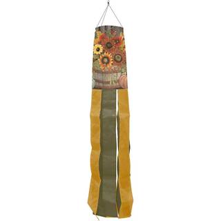 Briarwood Lane Hello Fall Floral Primitive Windsock Autumrn Sunflowers 40 """" L