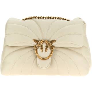 Pinko Love Puff Classic Skuldertaske elfenben