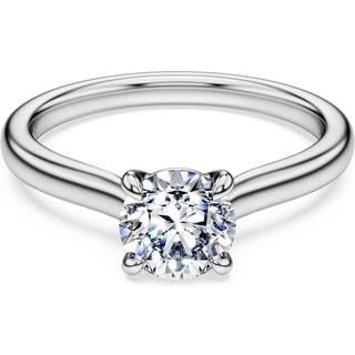 Eternity Solitärring, Im Labor gezüchtete Diamanten 1 ct tw, Runde Form, 18K Weißgold