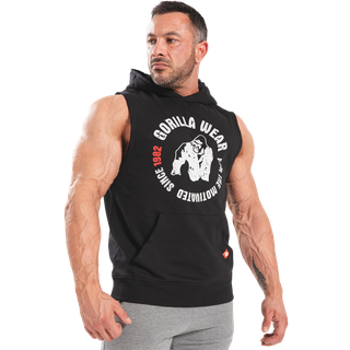 Marshall Sleeveless Hoodie, Black