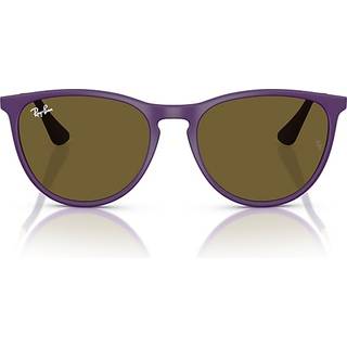 Ray - Ban Børn RJ9060S JUNIOR ERIKA 717973 Solbriller Injiceret Violet Brun Pantos Normal