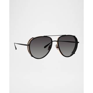 Linda Farrow DIMITRI LFL1362 C1 59 Solbriller Mænd Black - Matt Nickel Black - 59mm