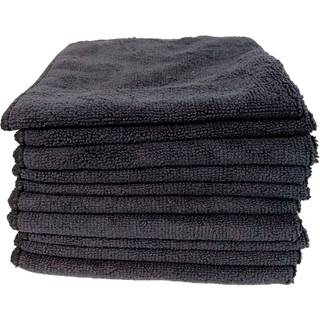 VTK Microfiberklud Luksus 40x40 cm Sort 10 stk 80/20 Polyester/Polyamid