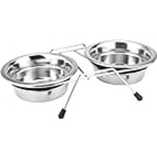 Stander m. 2 skåle "Silent Diner" - 2x24 cm 2,50 ltr.