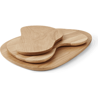 Ferm Living Cairn skærebræt 3 dele Oak