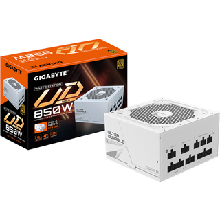 GIGABYTE UD850GM PG5W Strømforsyning - 850 Watt - 120 mm - ATX 3.0 - 80 Plus Gold certified
