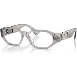 Versace Mand VE3320U 593 Optiske stel Acetat Grå Transparent Geometrisk Normal
