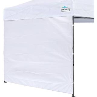 Ontheway Sunwall til 10x10 Pop Up Canopy Instant Canopy Telt Sidewall 1 Pack Tidwall Only (White)