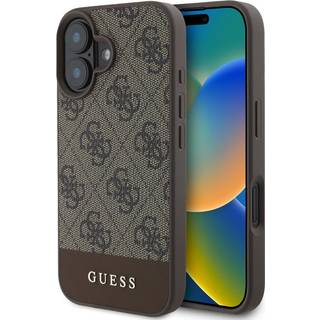 iPhone 16 - Guess Hardcase - Bottom Stripe - Brown