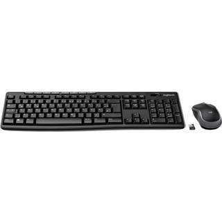Logitech Wireless Combo MK270 tastatur Mus inkluderet Hjem USB QWERTZ Tysk Sort