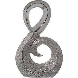 Dekorativ figur Alexandra House Living Sølvfarvet 23,5 x 9 x 38 cm