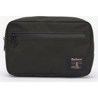 Barbour Lifestyle Field Canvas Washbag Olive/Black
