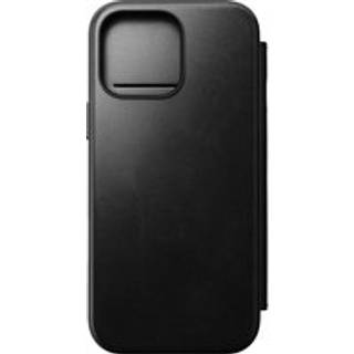 iPhone 16 Pro Max Nomad Modern Horween Leather Folio Cover - MagSafe Kompatibel - Sort