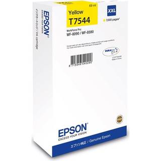 Epson T7544 - XXL size - yellow - original - ink cartridge - Blækpatron Gul