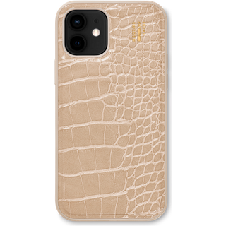 Vegan Leather Case Warm Beige Croco