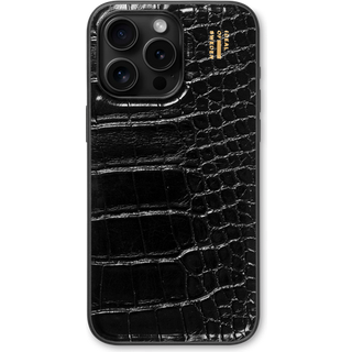 Vegan Leather Case Black Croco