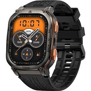 Kospet Tank M3 Ultra Black 13000018000 - Herre - 48 mm - Smartwatch - Quartz m. Oplader - Gorilla Glas