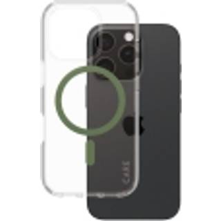 CARE by PanzerGlass iPhone 16 Pro FLAGSHIP Urban Combat Cover - MagSafe Kompatibel - Transparent / Piquant Green