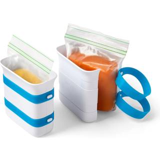 YouCopia Freezeup Freezer Food Block Maker 2 Cup 2-Pack Meal Prep Bag Container For at fryse rester og suppe