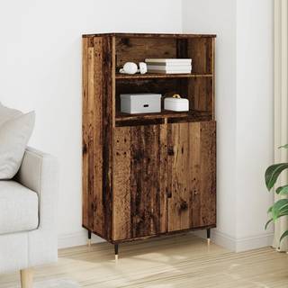 Skab 60X36X110 Cm Konstrueret Træ - Gammelt træ