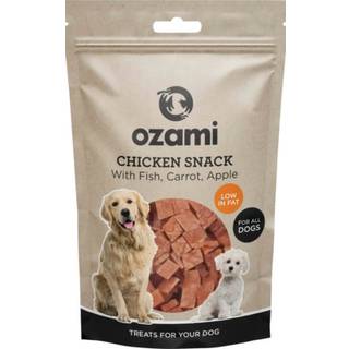 Ozami Chicken Snack med Fisk, Gulerod og Æble – 100 g