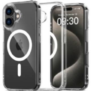 iPhone 16 Plus Tech-Protect Flexair Hybrid Bagside Cover - MagSafe Kompatibel - Gennemsigtig