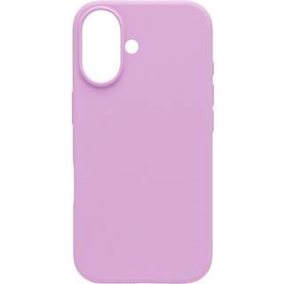Linocell rubber case til iPhone 16 - Lyserød