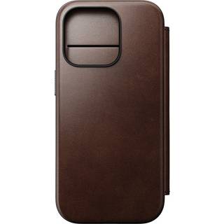 Nomad Modern Horween Læder Folio (iPhone 16 Pro) - Brun