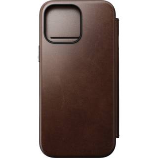 Nomad Modern Horween Læder Folio (iPhone 16 Pro Max) - Brun