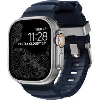 Nomad Apple Watch Series 8 45mm Rocky Point Band Atlantic (Natural Hardware)