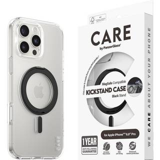 CARE by PanzerGlass Case Feature Black Kickstand & MagSafe iPhone 16 Pro Max
