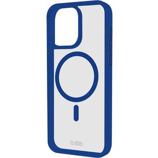 SBS iPhone 16 Pro Mag Frame Cover - MagSafe Kompatibel - Gennemsigtig / Blå