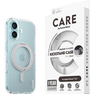 PanzerGlass CARE Cover Transparent Kickstand iPhone 16 1325 - Unisex - Plastic
