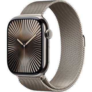 Watch Series 10 GPS+Cell. 46mm Gold Titanium Case with Gold Milanese Loop - M/L MX003QN/A