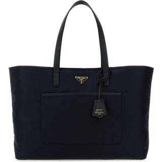 Re-Edition 1978 Large Tote Bag in Re-Nylon and Saffiano Leather in Navy - OS
