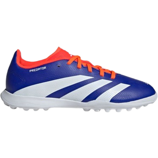 Predator League Turf Kids støvler - Lucid Blue / Cloud White / Solar Red - 38 2/3