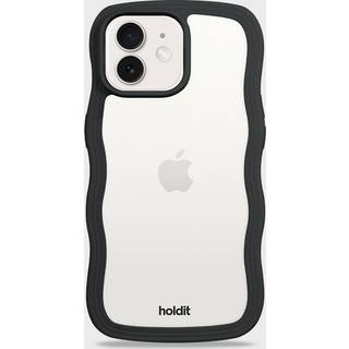 Iphone 12/12 Pro Transparent Wavy Cover, Black/Transparent