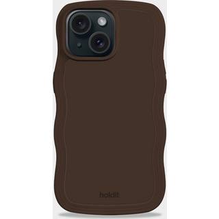 Holdit iPhone 15 / 14 / 13 Wavy Cover - Chocolate